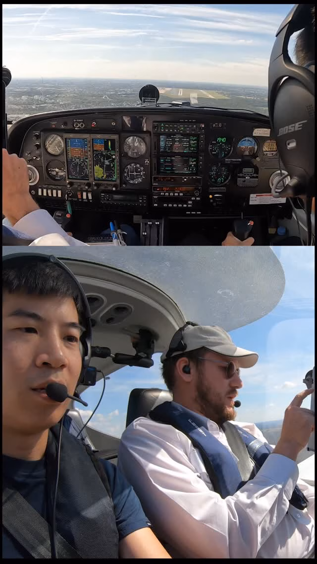 ILS Runway 23L Düsseldorf in the Diamond DA40 #pilotlife #aviation #diamondaircraft #pilot #landing